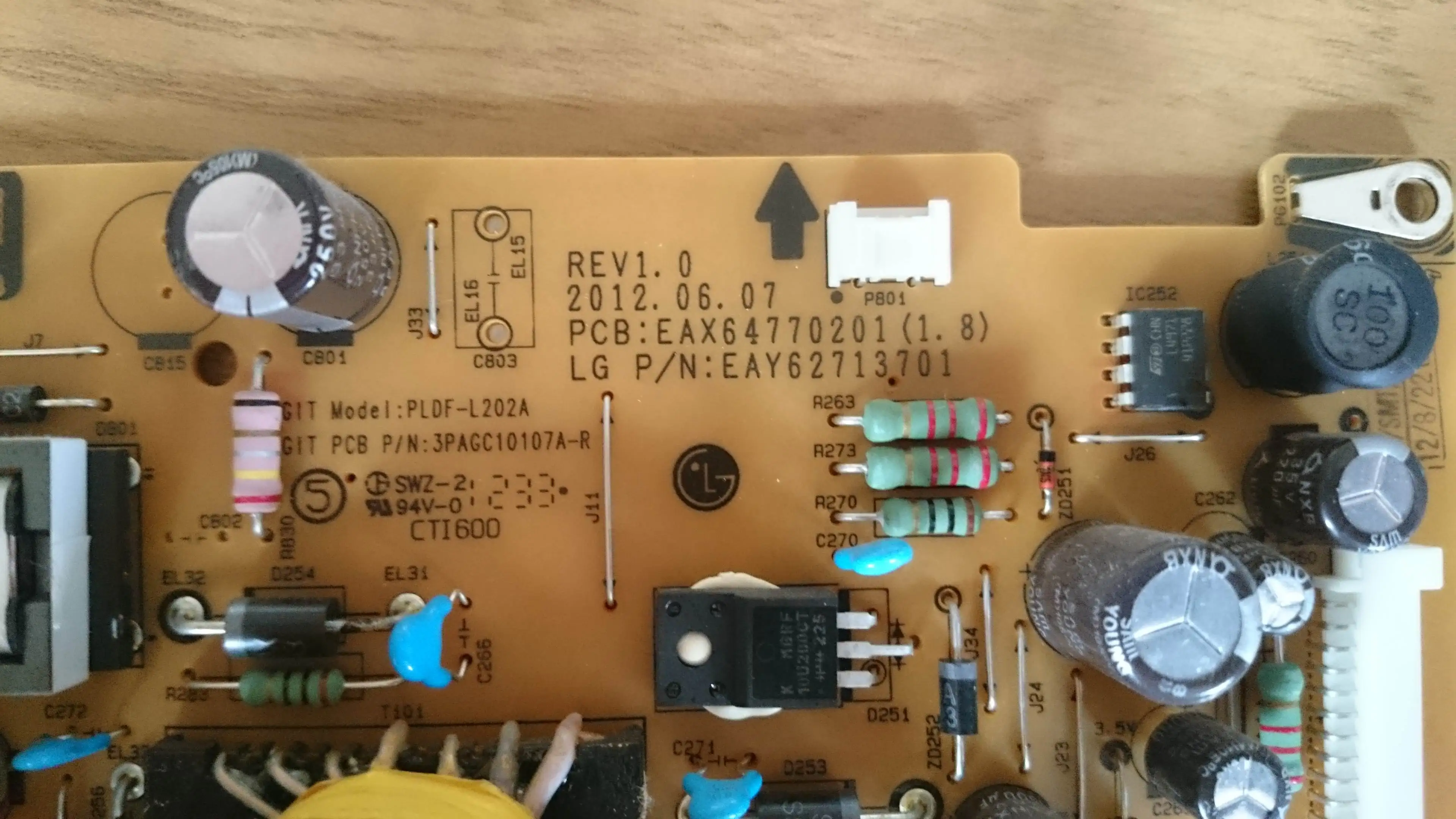 Placa de fuente de alimentación Original, EAX64770201 (1,8), EAY62713701, LGP42P-12LPB, se adapta a 42LM3450, 42LM3150, 42LS3150, 42LS3450, 42LS315H, piezas de TV