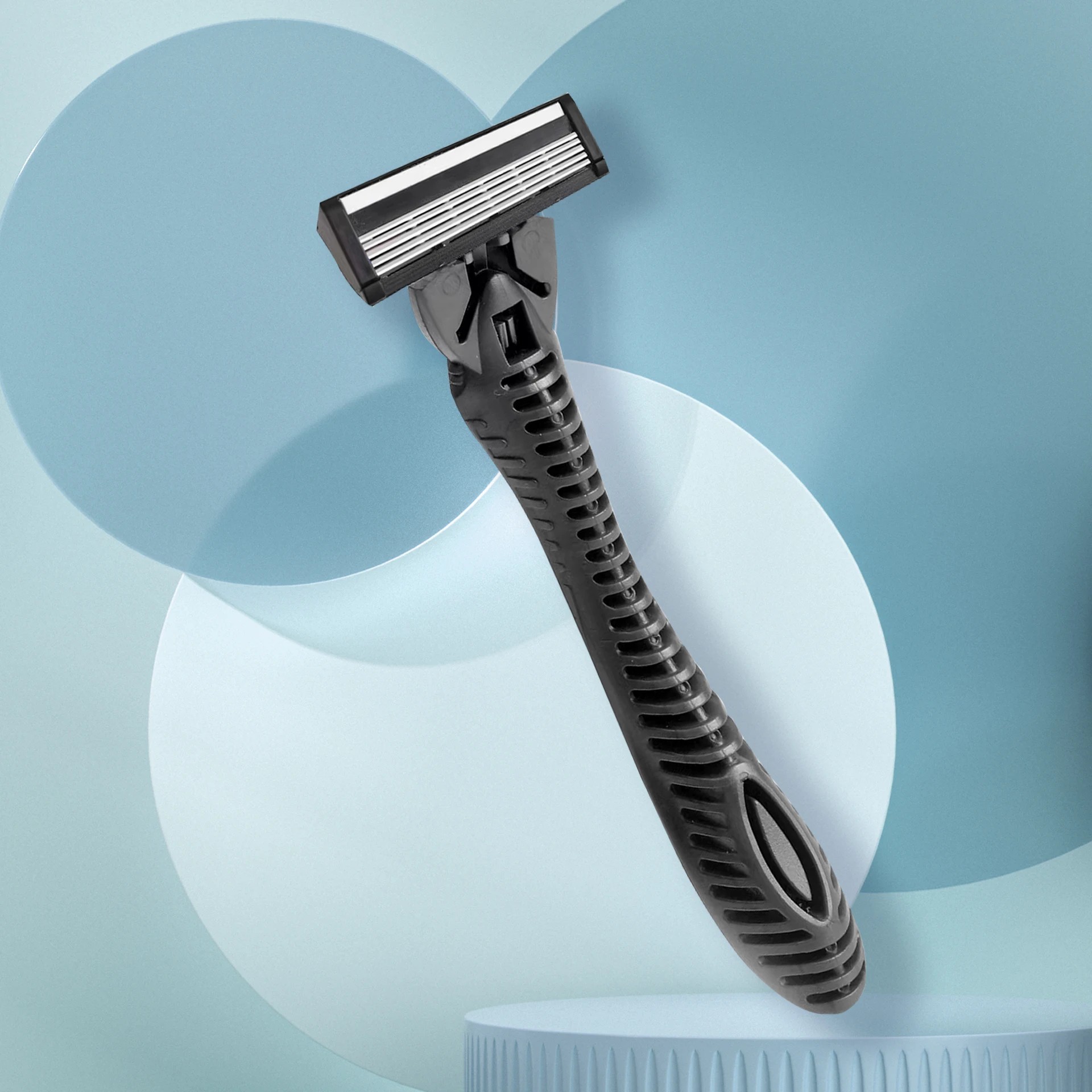 Rasoir manuel en acier inoxydable à cinq couches pour hommes, machine à raser, style ancien, tête de coupe de remplacement, porte-outils, 5 pièces