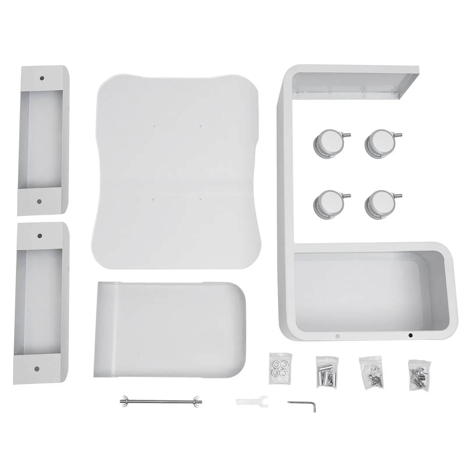 Kosmetikwagen Arbeitswagen Salon Desktop Beauty Wheelcart Ausrüstung mit Glasscheibe