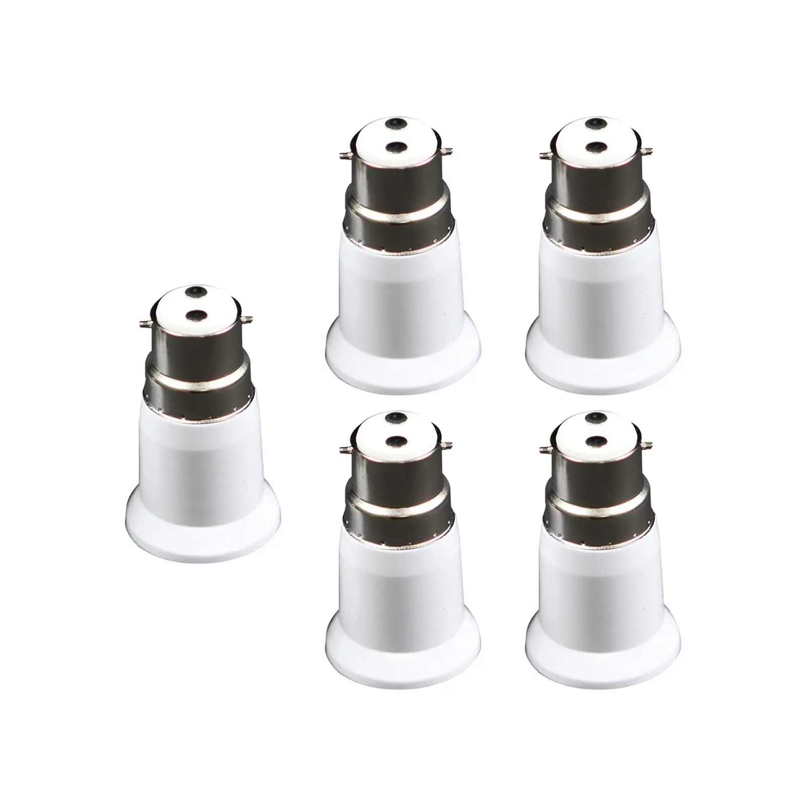 5 pezzi B22 a E27 adattatore per presa luminosa accessori per l'illuminazione supporto per adattatore convertitore presa Base lampada baionetta a vite