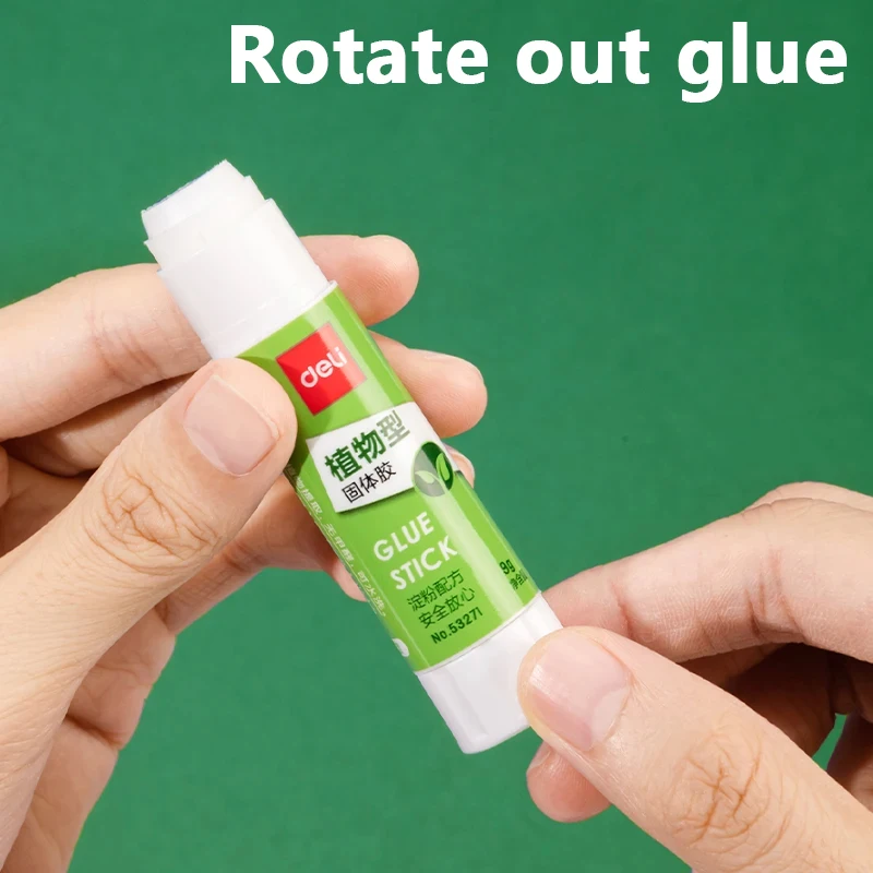 9/21g Deli Colla forte Stick artigianale Non tossico Incollaggio extra forte Asciugatura rapida Studenti perfetti Uso in ufficio Alta qualità