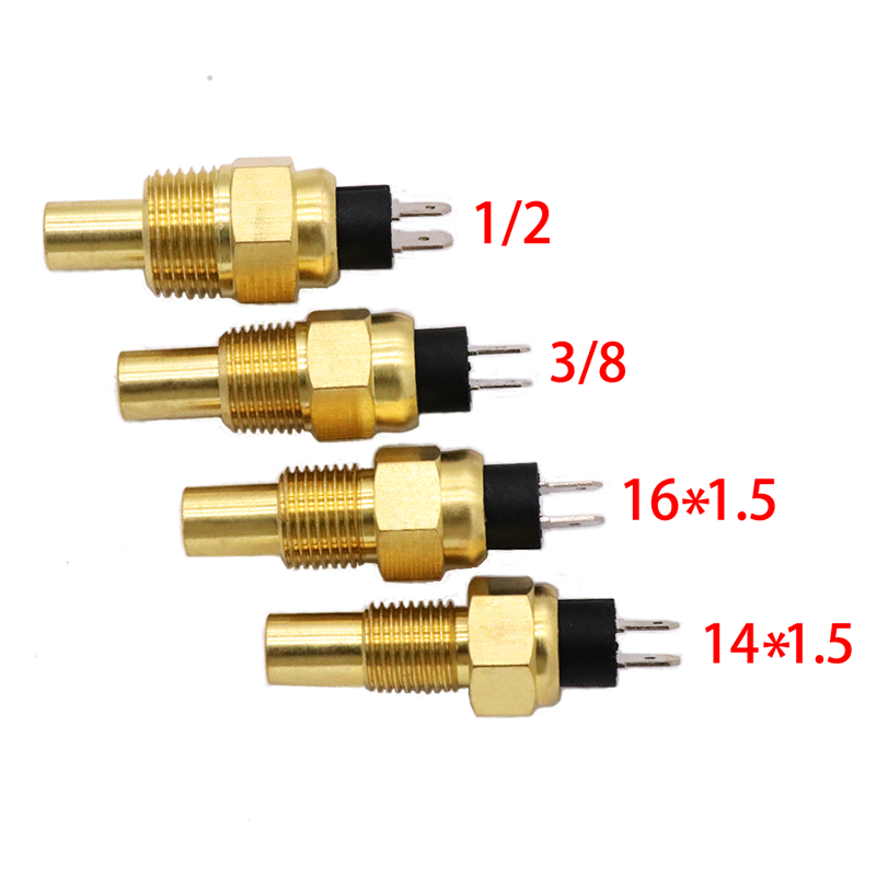 Korte M 16*1.5 1/2 21Mm 3/8 17Mm Npt M14 * 1.5 Dieselmotor Watertemperatuursensor Voor Vdo 98 ± 3 ℃ Alarm Universele Generator