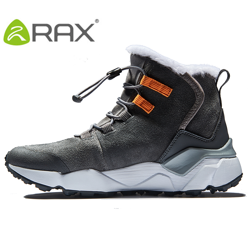 RAX Herren-Wanderschuhe, neueste Snowboot, rutschfester Stiefel, Plüschfutter, mittelhohe Wanderstiefel im klassischen Stil für professionelle Männer