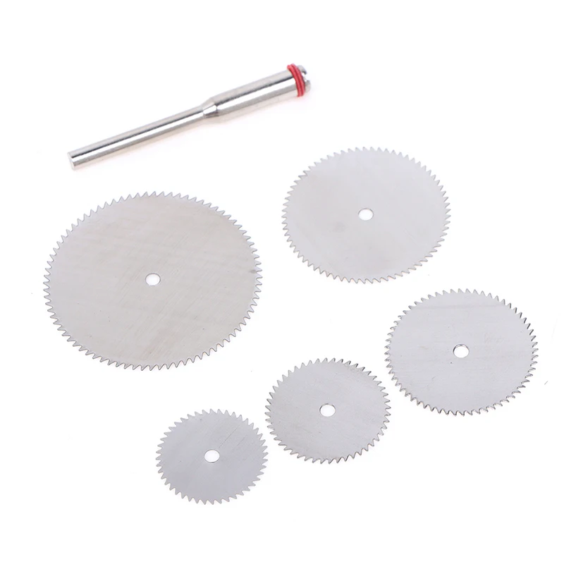 6 disco da taglio in metallo a fetta in acciaio inossidabile pz/set con 1 Mandre per utensili rotanti 16 18 22 25 32mm disco da taglio utensili manuali fai da te