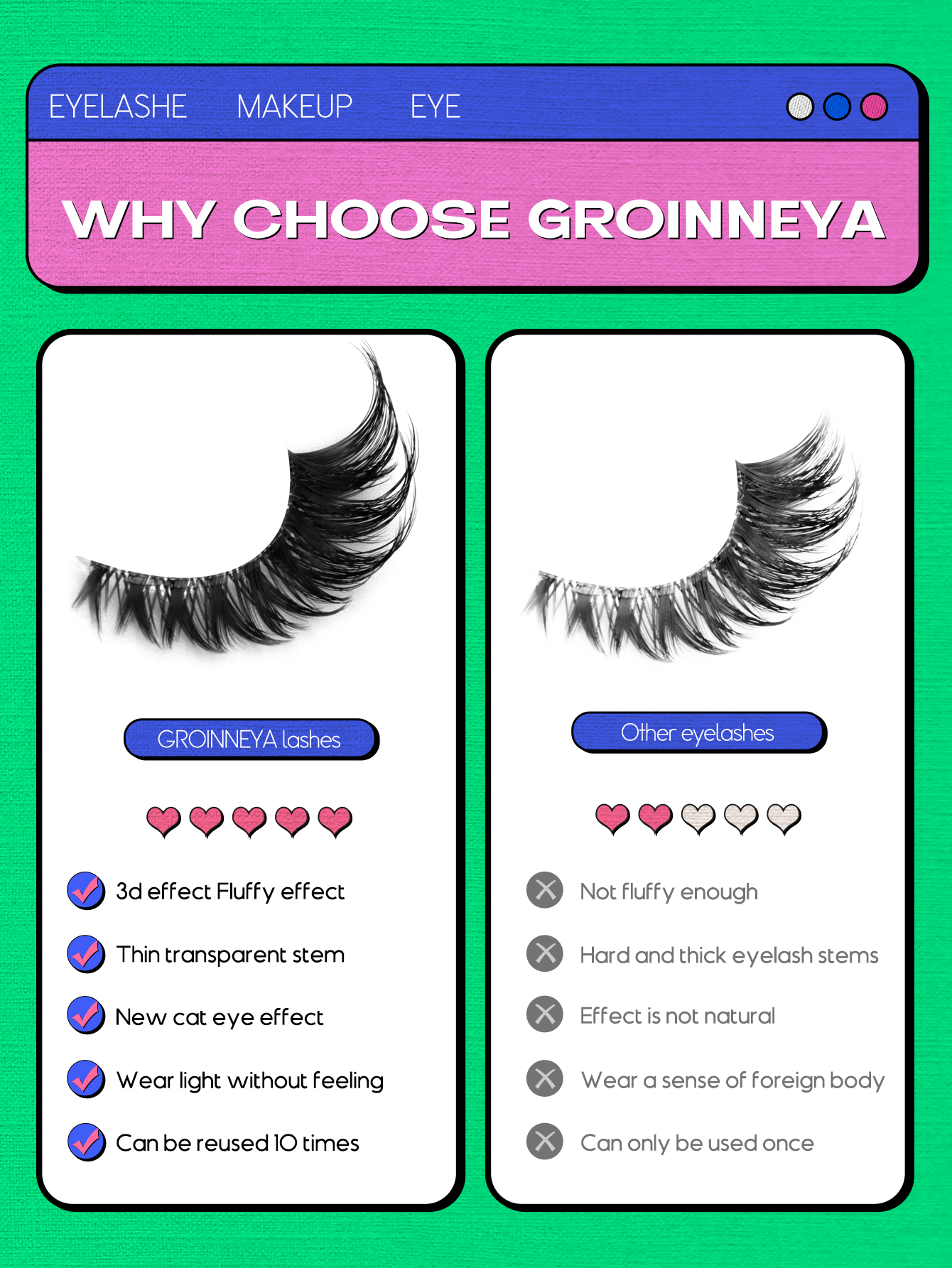 Veltrinay Fake Lashes Cat Eye Lashes Faux Mink Eyelashes Clear Band Lashes Natural Look Wispy Mink Eyelashes False Lashes Makeup