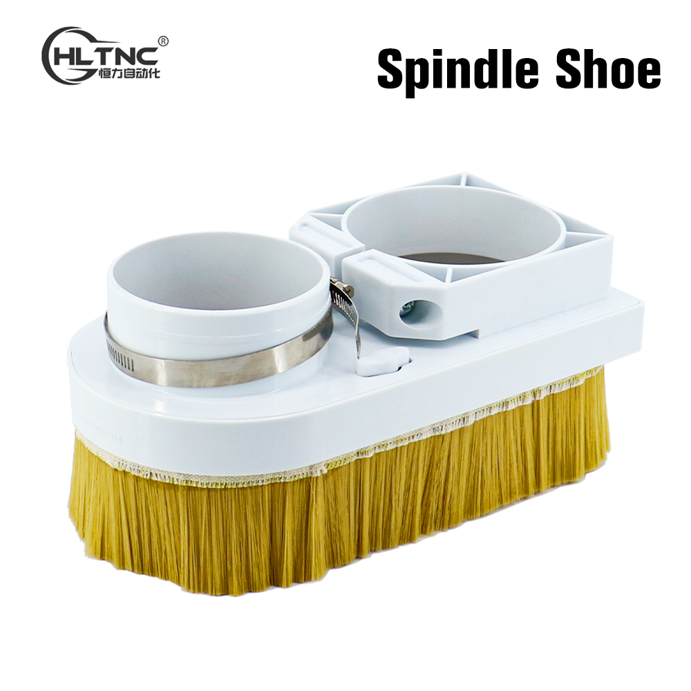 Башмак шпинделя с ЧПУ 70 мм 75 мм 80 мм 85 мм 90 мм 100 мм пылезащитный колпак с щеткой для очистки деревообрабатывающего станка с ЧПУ