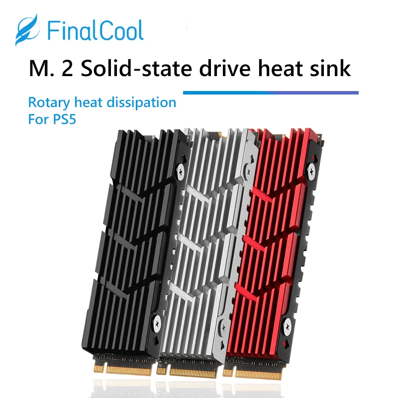 M.2 ssd nvme kühlkörper kühlkörper m2 2280 ssd festplatte aluminium kühlkörper mit silikon wärme kissen für pc/ps5 pcie 2280 ssd