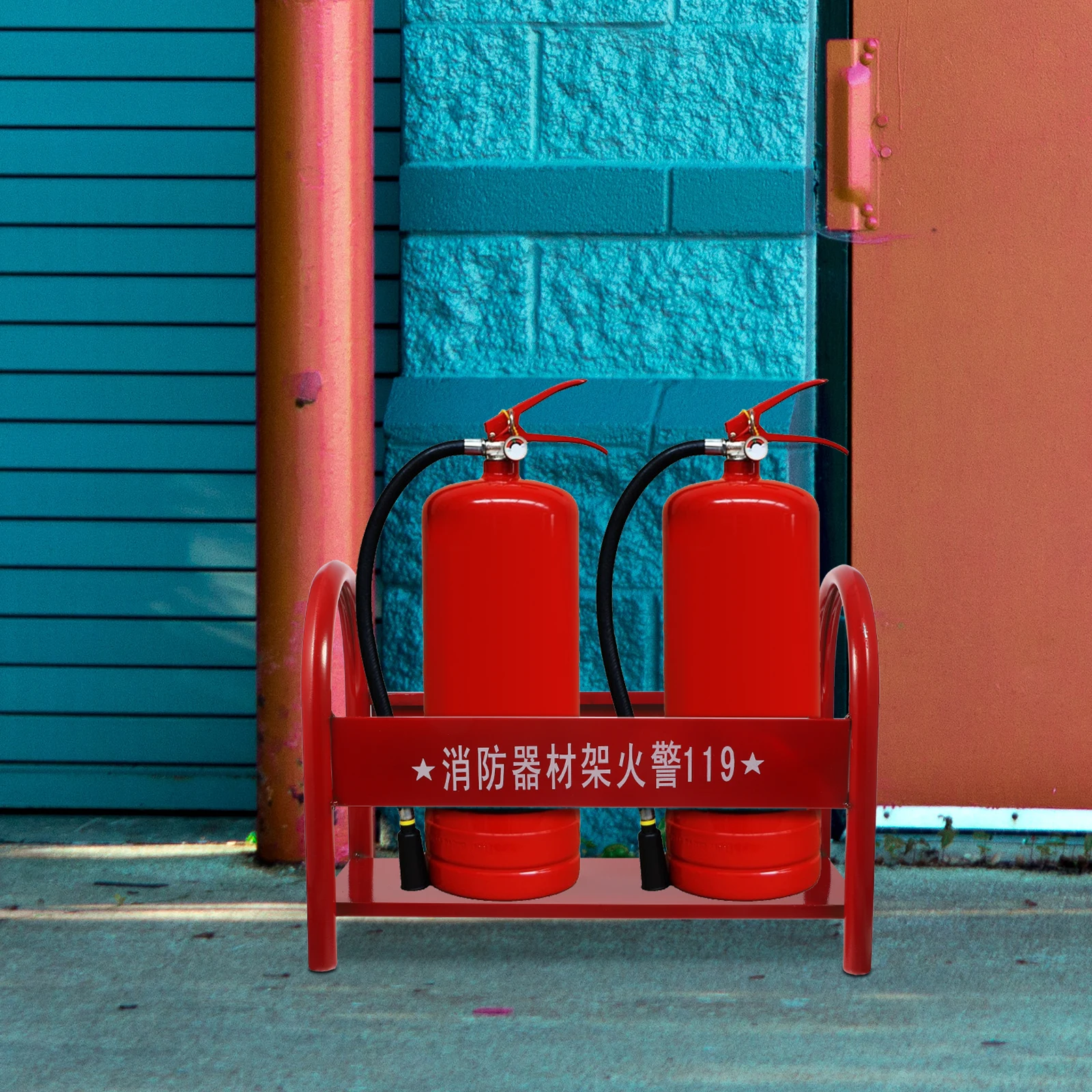 Fire Extinguisher Bracket Heavy Duty Holder Mount Extingusherstand Storage Air Shelf
