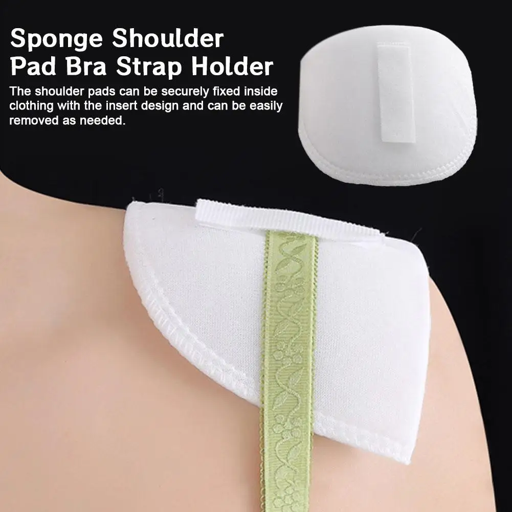 Suit Shoulder Pads Coat Anti-slip Shoulder Clothing Insert Shoulder Pads Sponge Thickened Shoulder Lining No-seam Removable J2W9