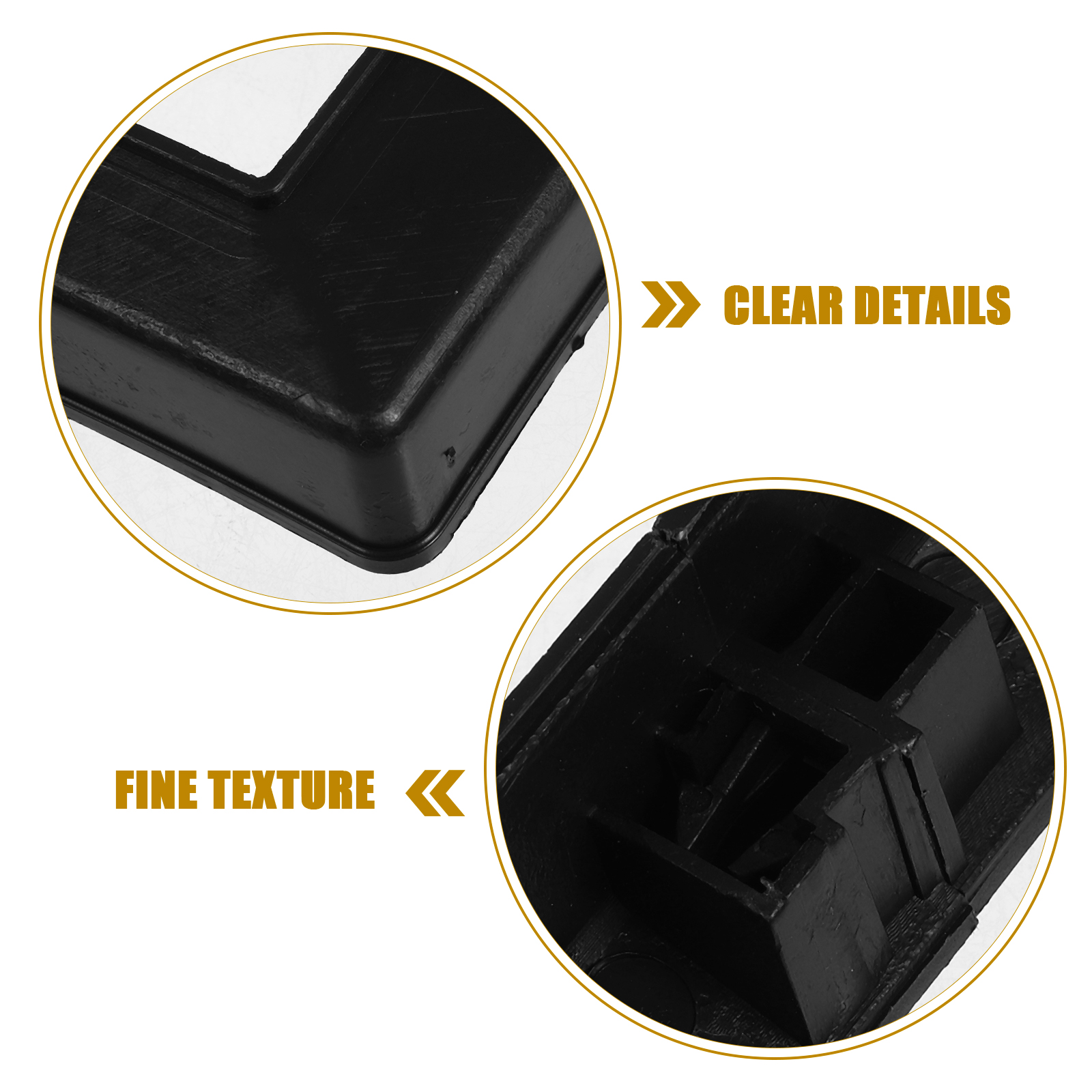 6 stücke Quadrat Rohr Dekorative Abdeckung Abs Geländer Post Rock Für Balkon Treppen Geländer Zaun Teile Spalte Wraps Hardware
