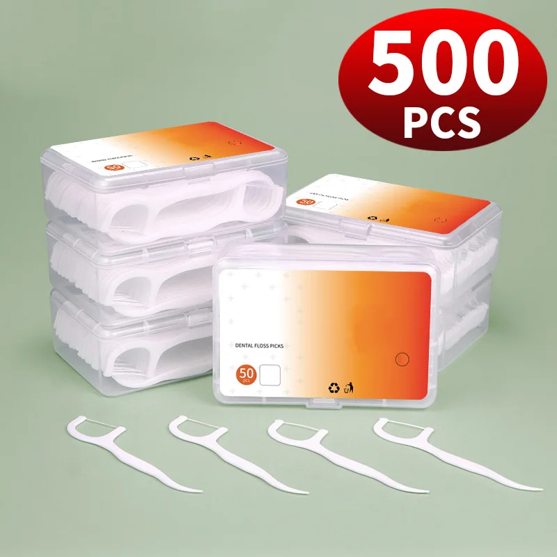 500/250/50PCS - Varilla de hilo dental suave - Limpieza de huecos interdentales y cuidado bucal