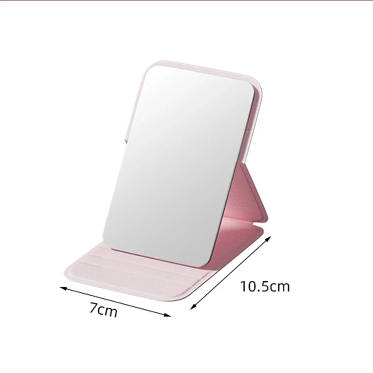 Mini specchio per il trucco portatile portatile, tavolo per dormitorio e uso in ufficio, specchio pieghevole regolabile e portatile