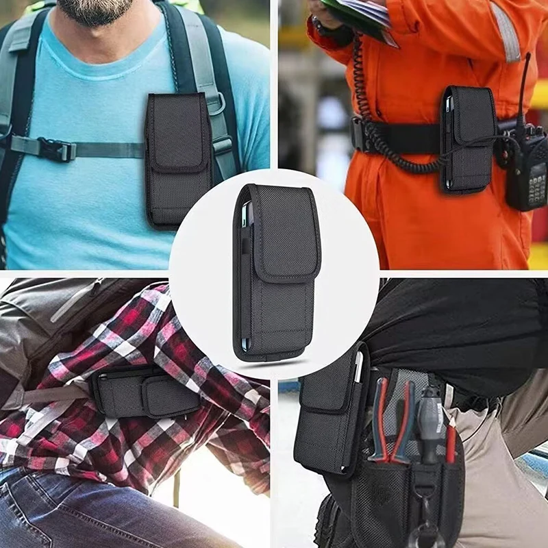 Bolsa vertical para celular com cinto pendurado, adequada para idosos e jovens, com tela grande e ultrafina