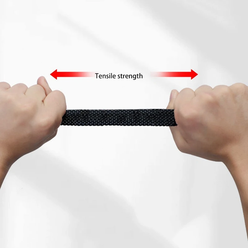 A01F-Verstellbare Bungee-Seile mit Haken-Set, 2 m lange, flache, robuste Elastizitätsgurte, mit verstellbarer Metallschnalle (4er-Pack)
