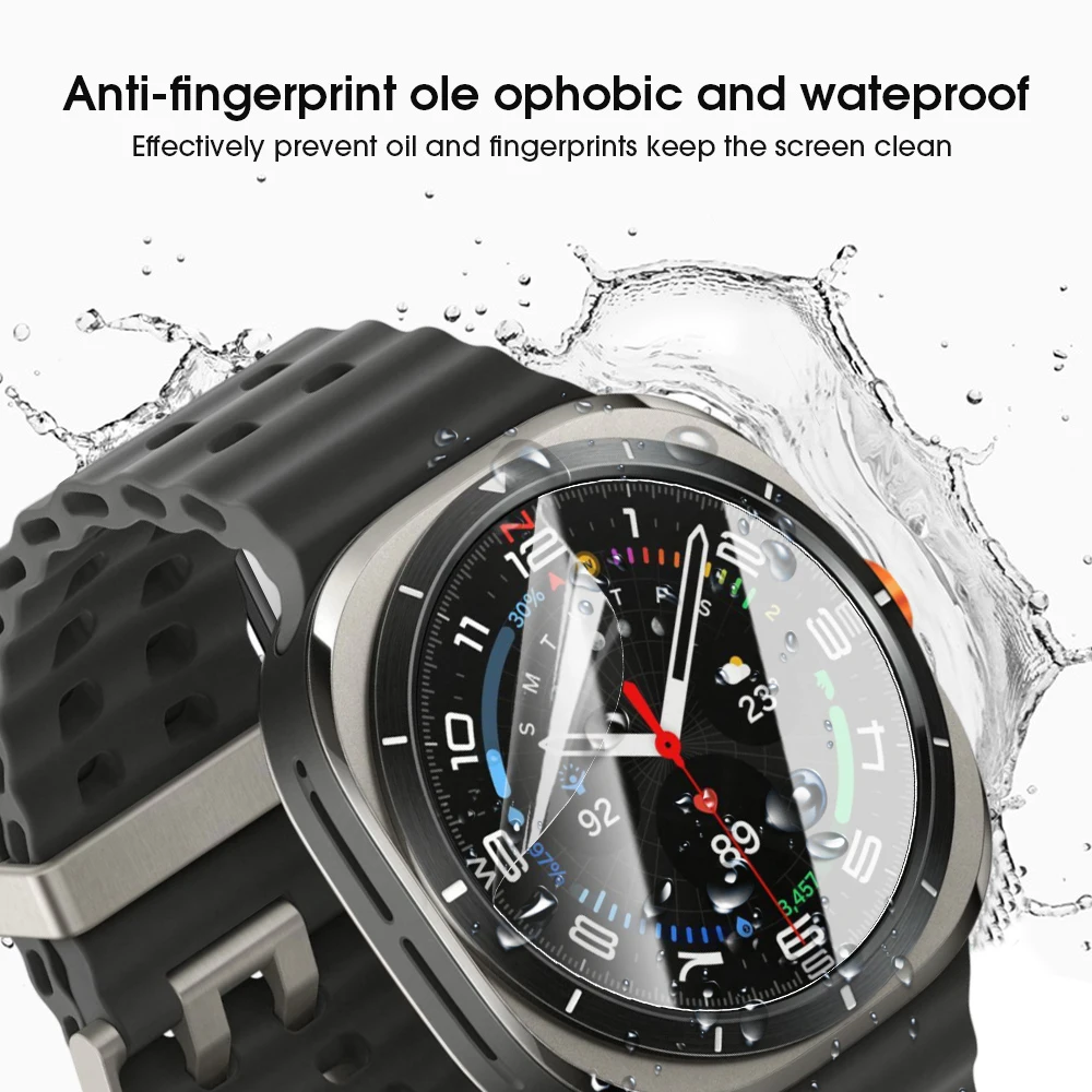 1-5PCS Full Screen Protector for Samsung Galaxy Watch7 6 5 4 40/44mm Hydrogel Film Protective Cover for Watch Classic 43mm 47mm