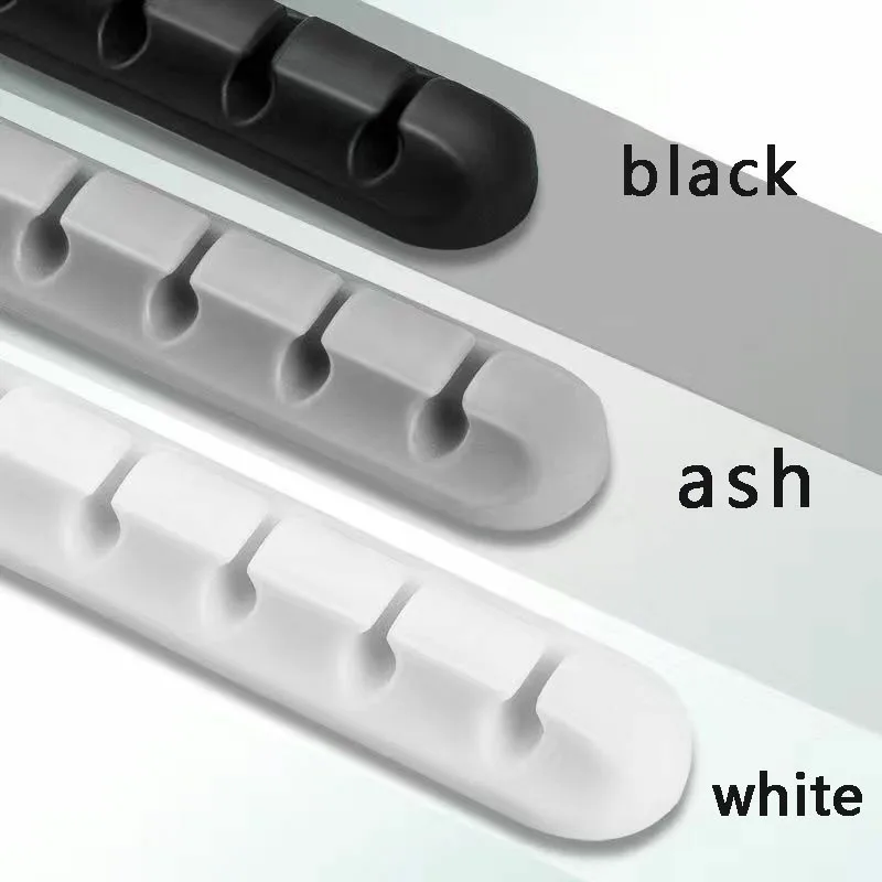 5/7-hole Data Cable Organizer, Desktop Charging Cable Storage Protector, Mouse Cable, Headphone Winding Device, Fixing Clipp
