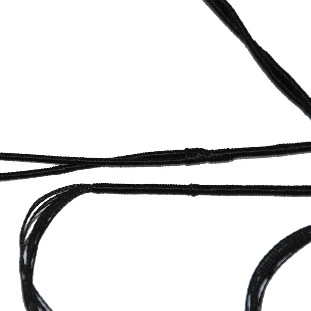 2 stücke Langlebige 44-70 Bogen String Ersatz für Traditionelle/Recurve Bogen Jagd Bogen Seil Schwarz String Zubehör