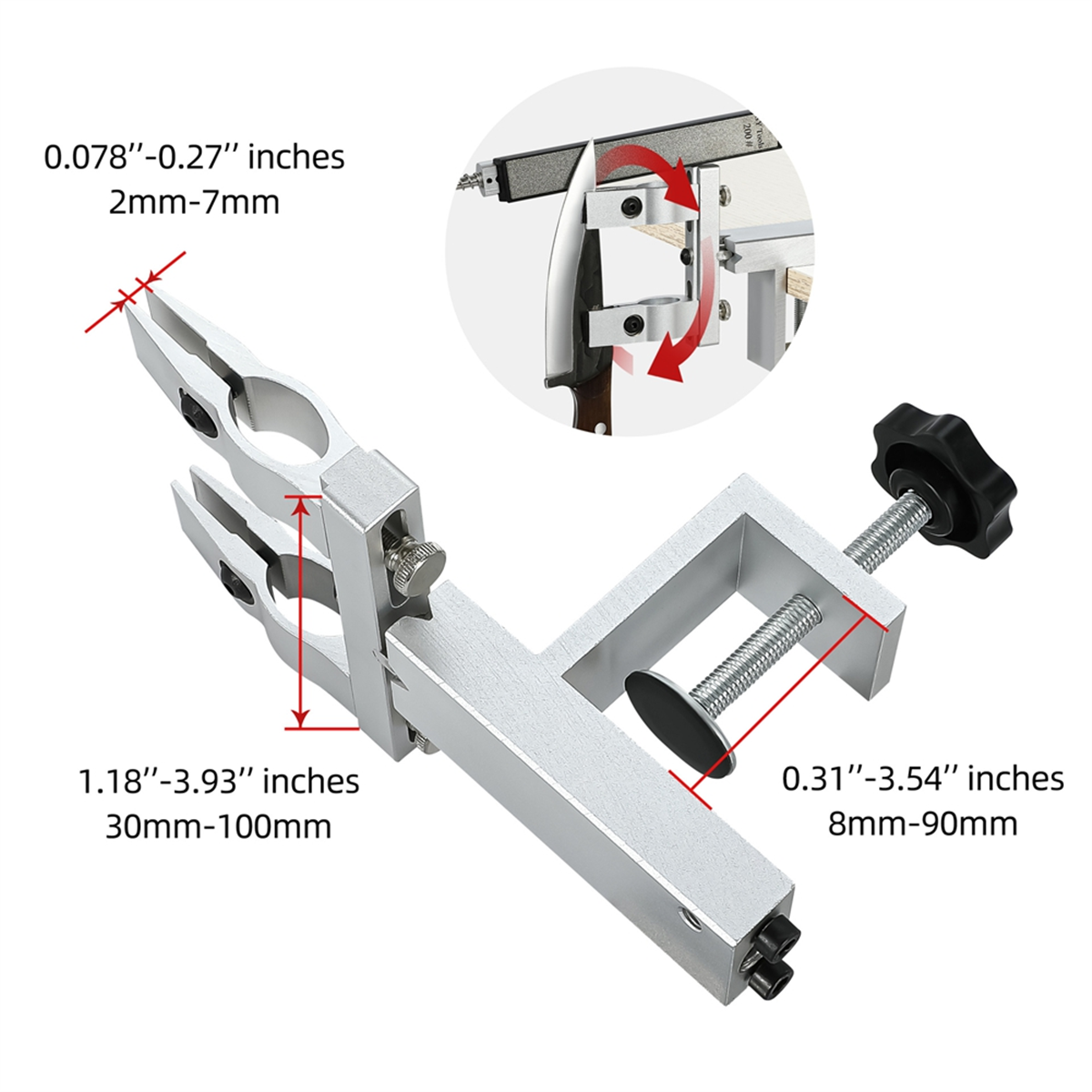 BABQ S06 Professioneller Messerschärfer mit festem Winkel, präziser und effizienter Messerschärfer, Messerschärfer