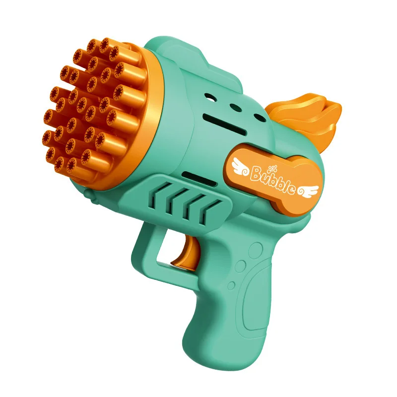 Automatic Bubble Blaster Machine - 360° Rotating LED Bubble Gun for Outdoor Party Fun
