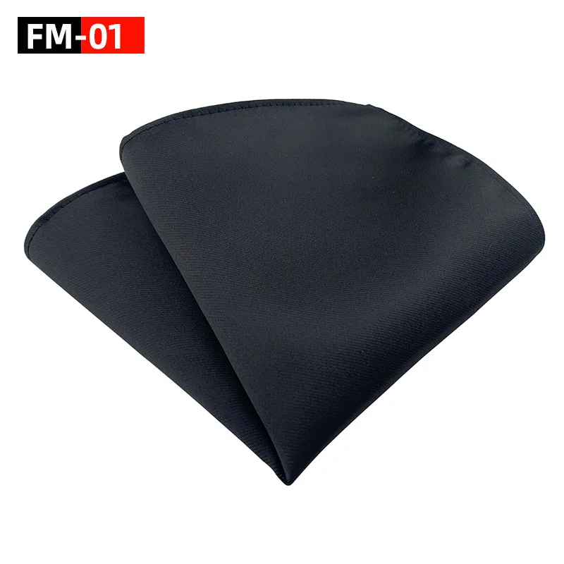 Plain Polyester Pocket Square Elegant Men's Suit Pocket Square Satin Handkerchief