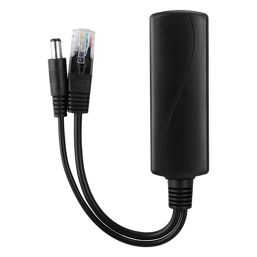 Hkbtm 48v a 12v conectores poe adaptador cabo divisor injetor fonte de alimentação para huawei para hikvision 2022 novo