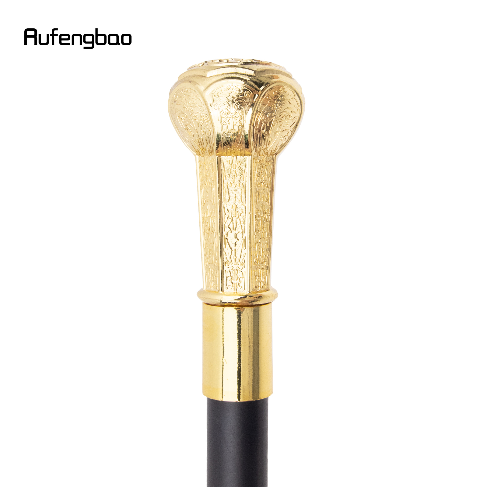 パーティー用ゴールデンフラワーウォーキングスティック、高級ファッション、8先のとがったハンドル、エレガントなノブ、装飾、杖ノブ、93cm
