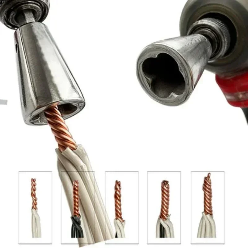 1PC Strumenti di Torsione del Filo Rapidamente Twister Elettricista Artefatto per Driver di Trapano Elettrico Connettore Intrecciato Cavo Dispositivo Multi-strumento