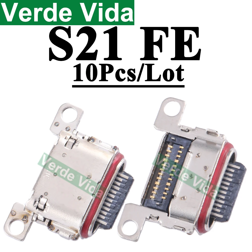 VerdaVida 10pcs Original USB Charging Port Connector for Samsung S21 S22 S10 S20 Plus S23 Ultra S20FE Note20 A52 A33 Charger Por