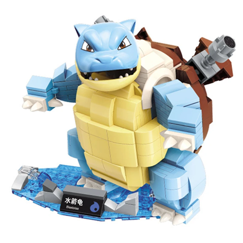 Pokemon อะนิเมะการ์ตูน Pikachu Bulbasaur Building Blocks อิฐชุดตุ๊กตาภาพยนตร์ชุดของเล่นเด็กสําหรับของขวัญเด็ก