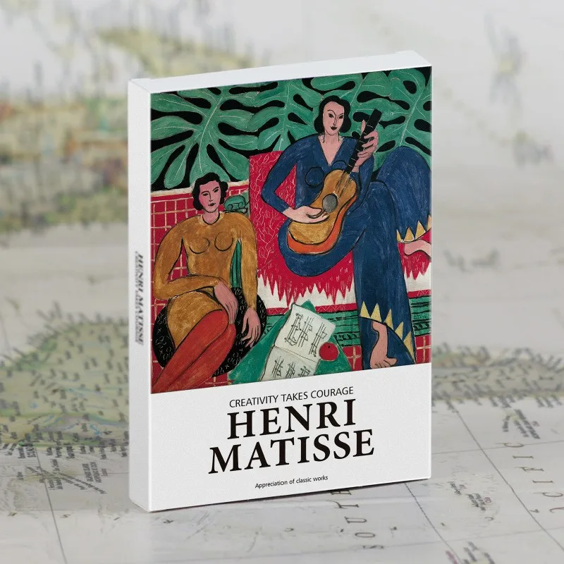 ชุดพิพิธภัณฑ์ศิลปะ30แผ่น/ชุดศิลปินที่มีชื่อเสียงโปสการ์ดภาษาอังกฤษซองจดหมายงานศิลปะโปสการ์ดทำงานโดย Monet, Picasso, Van Gogh