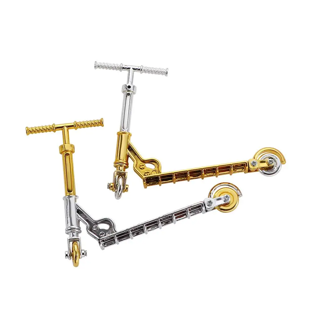 Mini scooter à deux roues en plastique, jouet de simulation, vélo de doigt, planche à roulettes, touche
