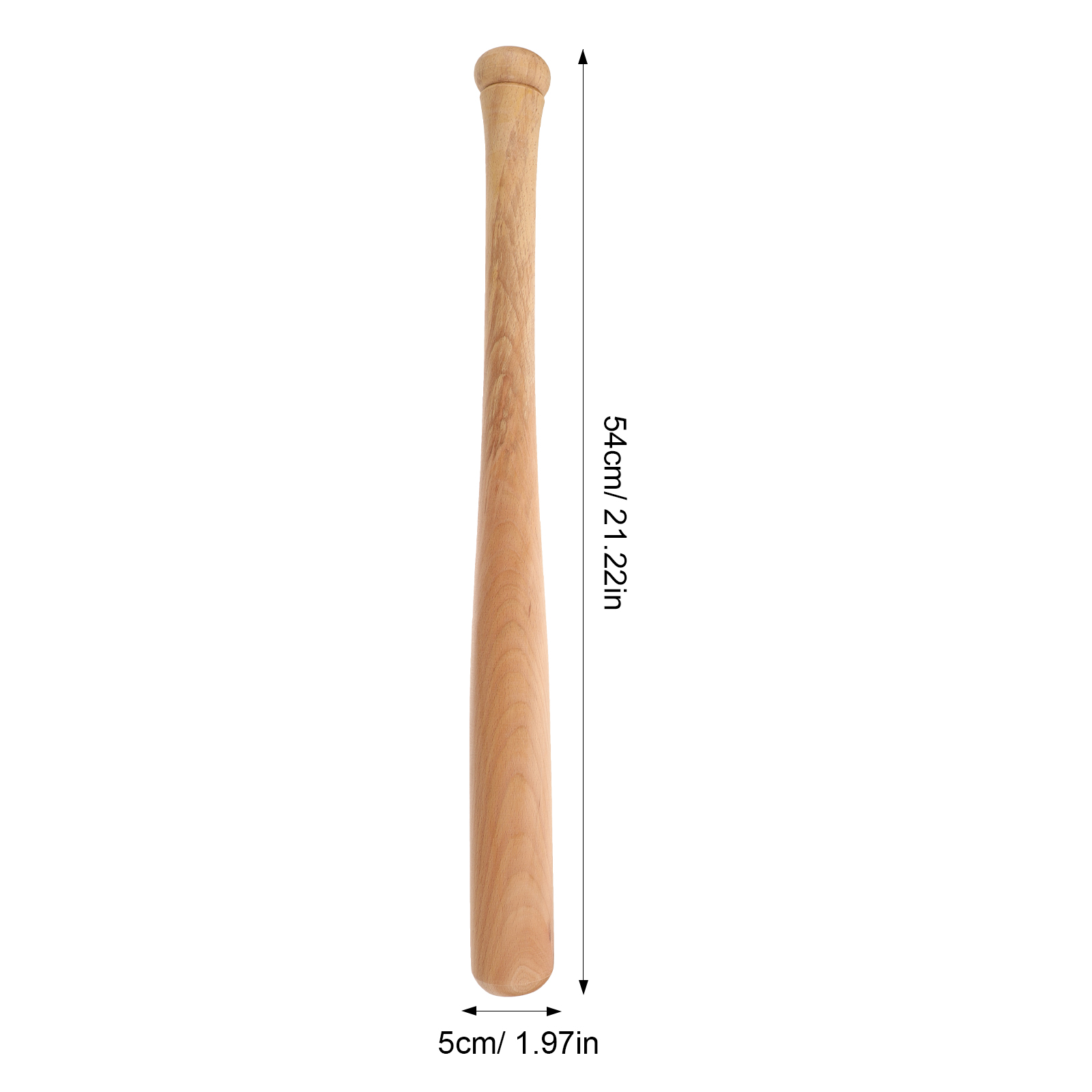 Solid Wood Baseball Bat Portable Training Stick Vintage Exercising Adult Lightweight for Playing Supply Bats Practical