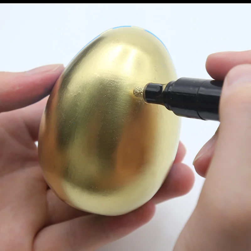 Chrom-Farbmarker, reflektierende Flüssigkeit, Spiegel-Farbstifte, goldene silbrige Tinte, 2 mm Schreibspitze für Modell, Metall, Holz, Kunststoff, Stein
