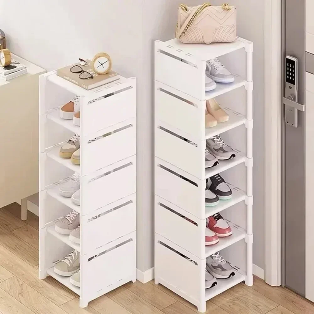 Mehrere Schichten Schuh-Organizer, Schuhregal-Organizer, platzsparendes Regal für Wandecke, stapelbares Regal, verstellbarer Sparschrank