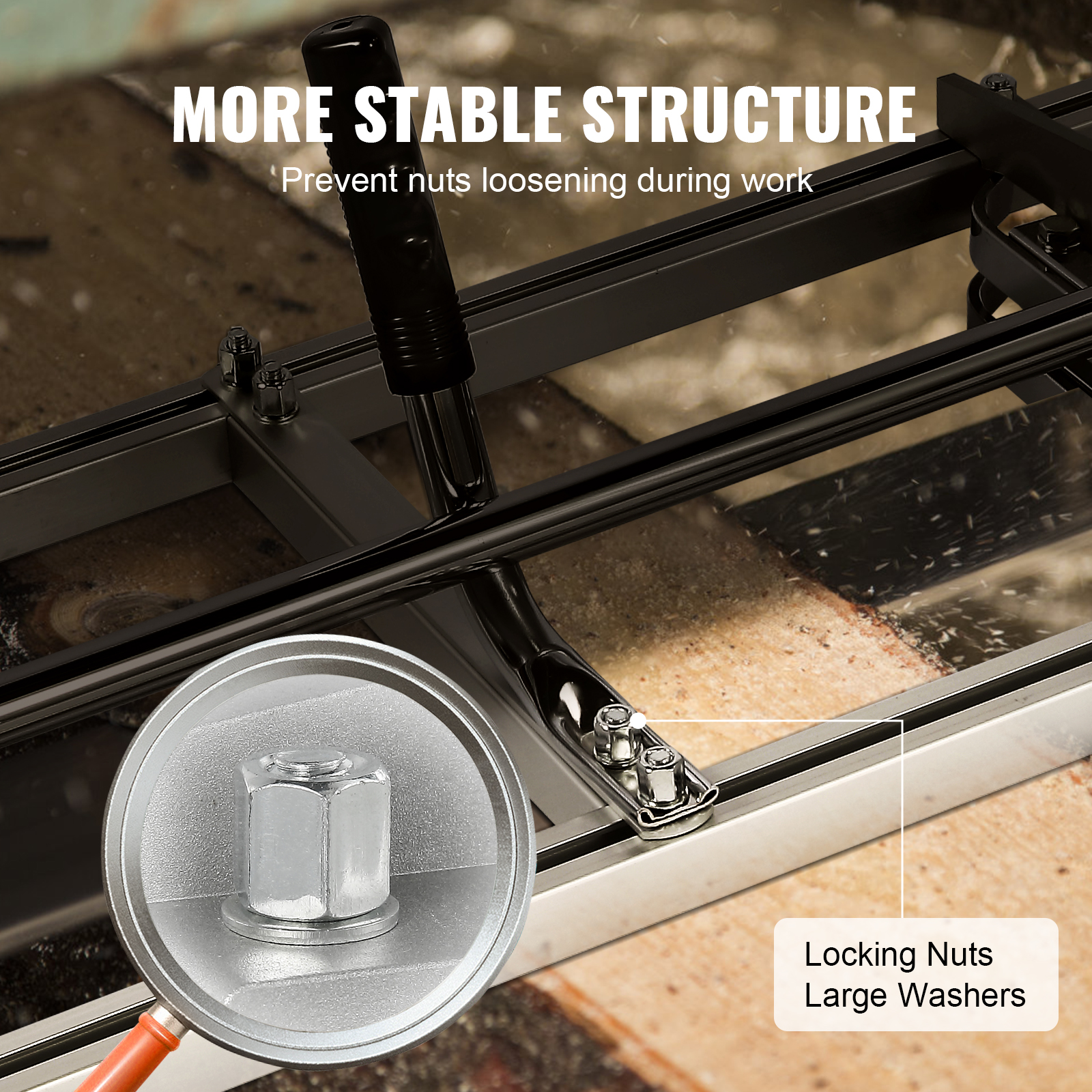 VEVOR Chainsaw Mill Portable Sawmill 14"-36" Guide Bar 0.2"-11.81" Thickness Chainsaw Mill Wood Lumber Cross Cutting Saw Mill