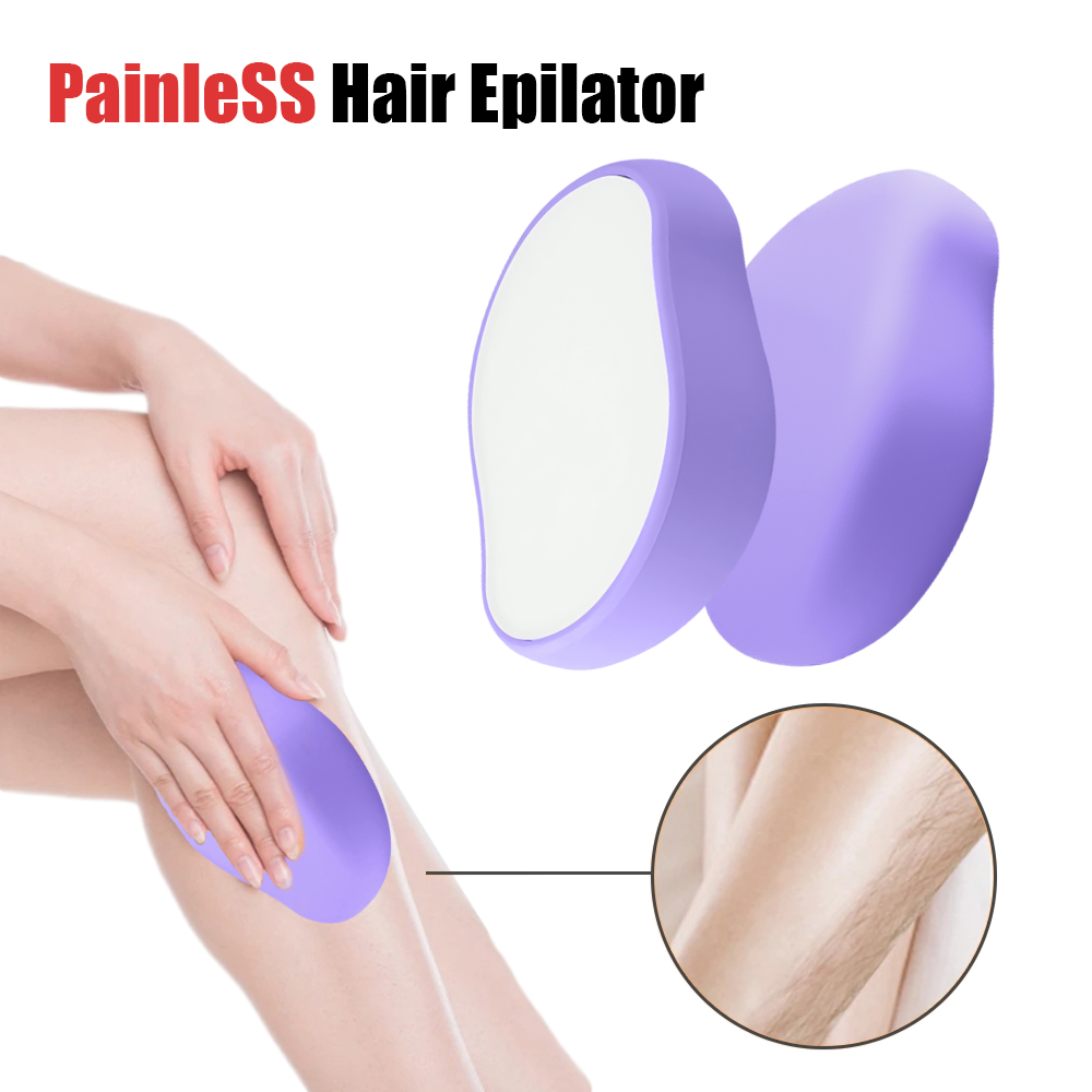 Nano épilateur physique indolore, sûr, facile à nettoyer, pierre d'épilation réutilisable, outil d'épilation pour hommes et femmes, soins de beauté du corps
