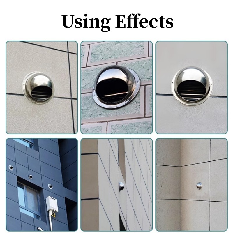 Настенная быстрая вентиляция из нержавеющей стали, водонепроницаемая крышка для вентиляционных отверстий