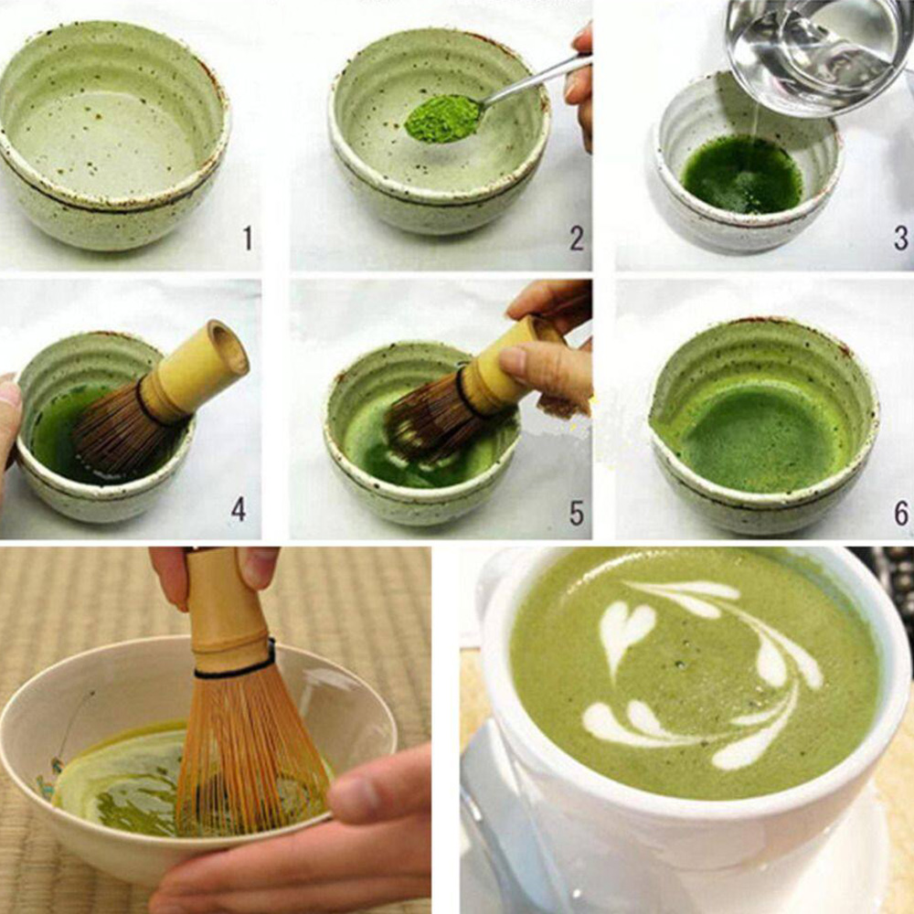 Batidor de Matcha de bambú, cepillo de polvo de té verde, amoladora, mezclador, agitador, reutilizable, herramientas de té