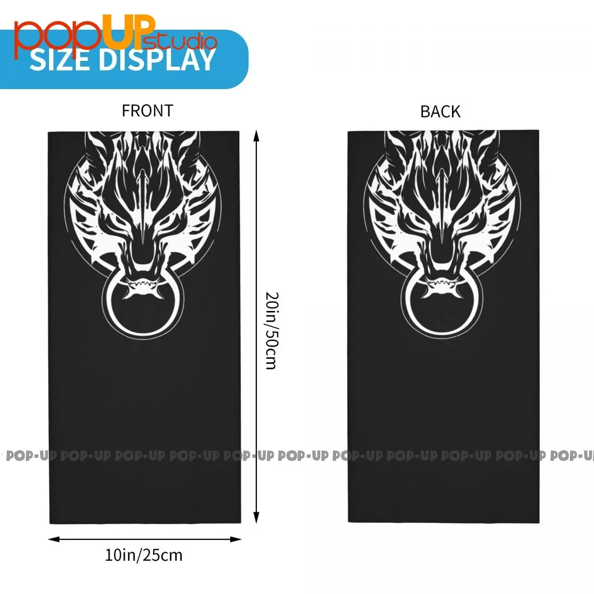 Final Fantasy 7 Cloud Fenrir Wolf Ff7หน้ากากปิดหน้าผ้าพันคอ remake