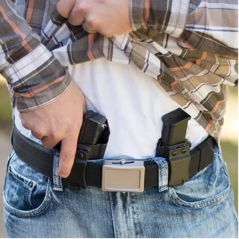 Tactical IWB OWB 9mm .40 universal Belt Clip Single Double Stack Magazine Pouch Holster Mag Carrier Holder for Pistol gun