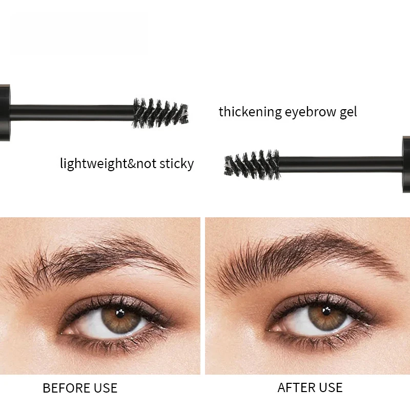 Wenkbrauwgel Langdurige vaste wenkbrauw Waterdichte sneldrogende slang Transparante wenkbrauwgel Make-up Oogmake-up