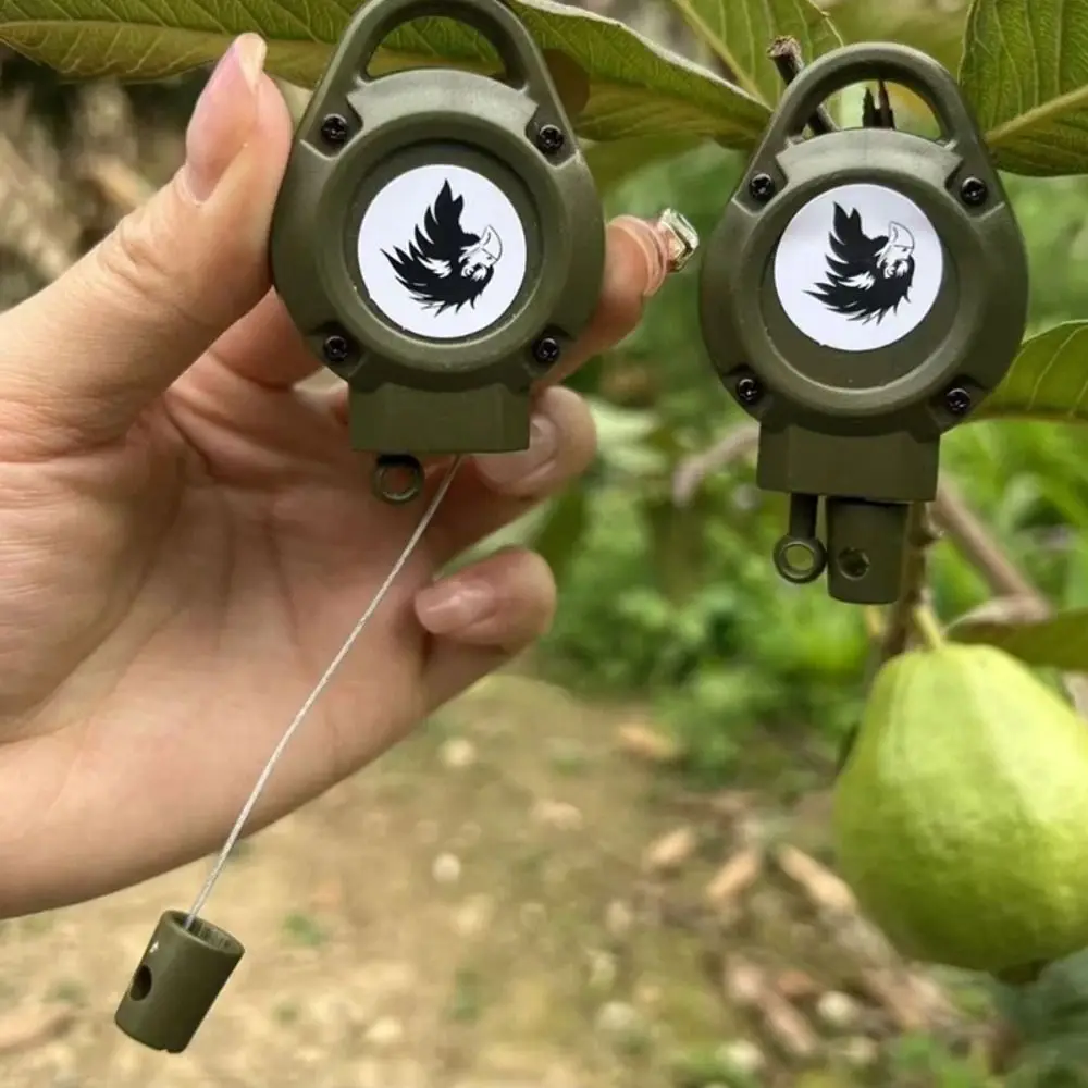 Прочный охотничий брелок из стальной проволоки, отскок из полиэтиленовой проволоки, быстрая установка, зажим-ловушка, выдвижная легкая пряжка, инструмент для охоты на открытом воздухе