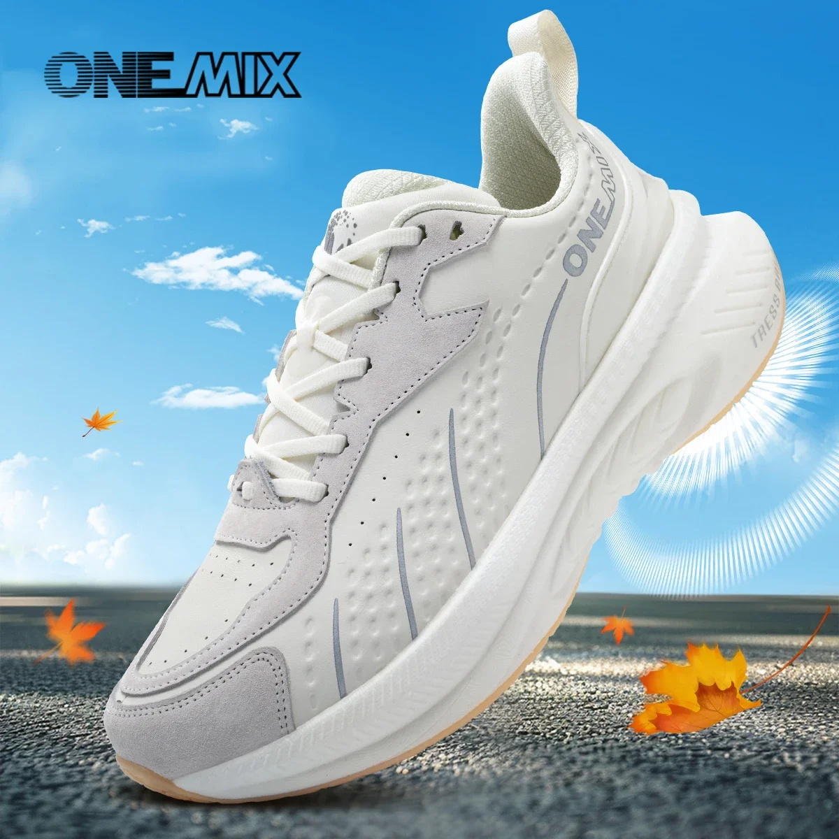 ONEMIX 2025, Winter-Training, Laufschuhe für Herren, Sportschuhe, Leder, warm, verschleißfest, weibliche Jogging-Schuhe, Wanderschuhe