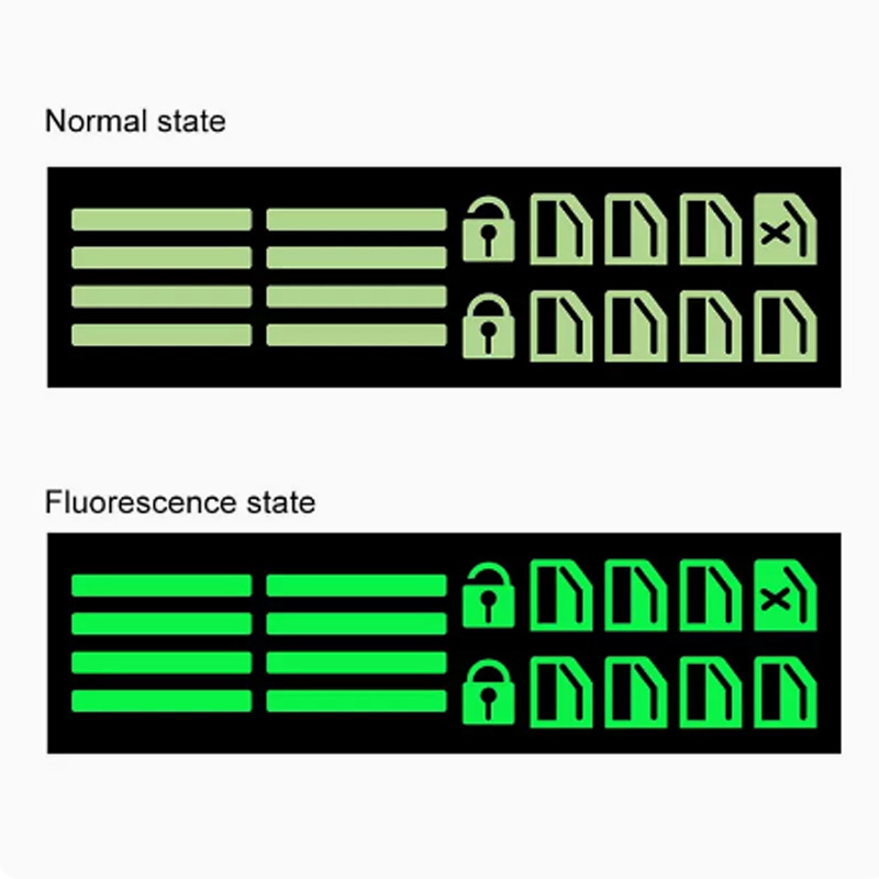 Car Luminous Car Window Button Sticker Night Glowing Lifting Switch Safety Decoration Stickers Door Window Lifter Switch Decals