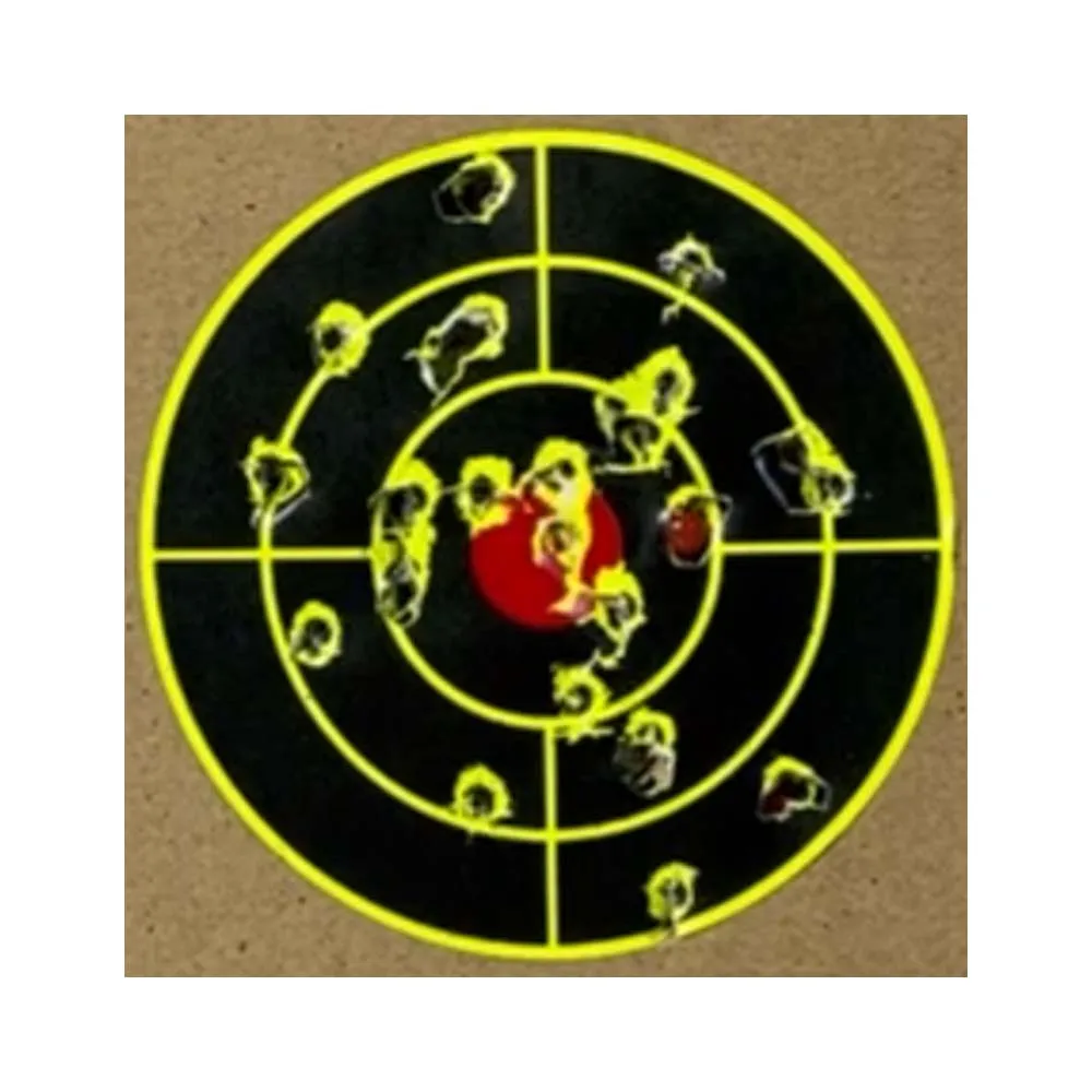 Echte Kleur-Impact Sticker Doelen 3 Inch 4 Inch 20 100 200 250 Tellingen Pak Zwart In Gele 5310