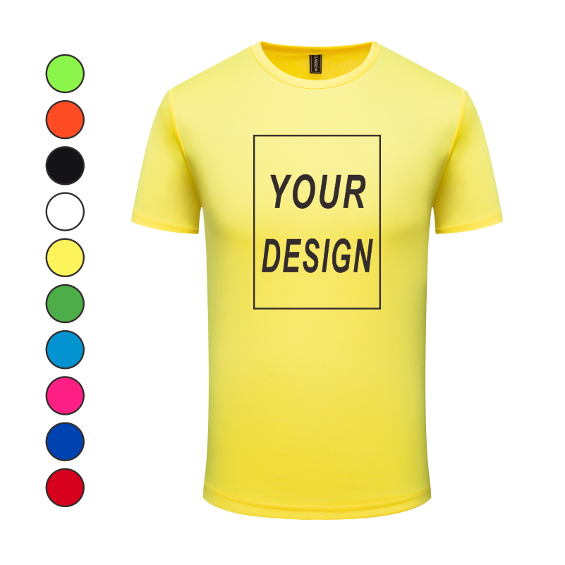 Szybkoschnąca niestandardowa koszulka Stwórz swój projekt Logo Tekst Mężczyźni Kobiety Nadruk Oryginalny projekt Prezenty Tshirt