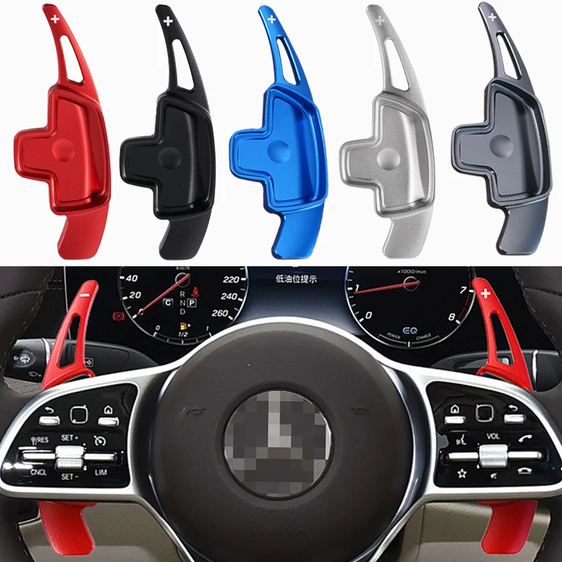 Für Mercedes-Benz A-Klasse W177 V177 B C E Klasse W205 W246 W213 GLA Auto Lenkrad Paddle Shifters Aluminium Schaltwippe