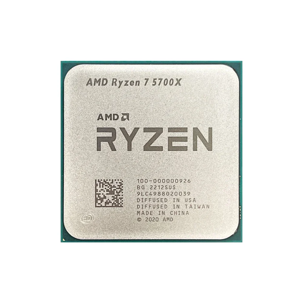 【Brand+】AMD Ryzen 7 5700X New R7 5700X 3.4 GHz Eight-Core 16-Thread CPU 7NM L3=32M 100-000000926 Socket AM4 but without cooler