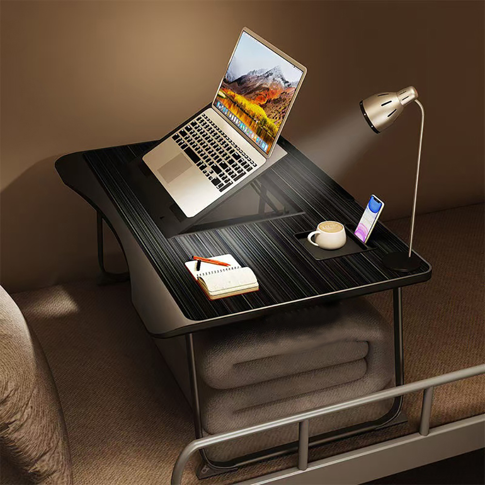 Tavolo per computer Tavolo per laptop Letto Scrivania per ufficio Staffa di regolazione dell'altezza pieghevole a 6 velocità