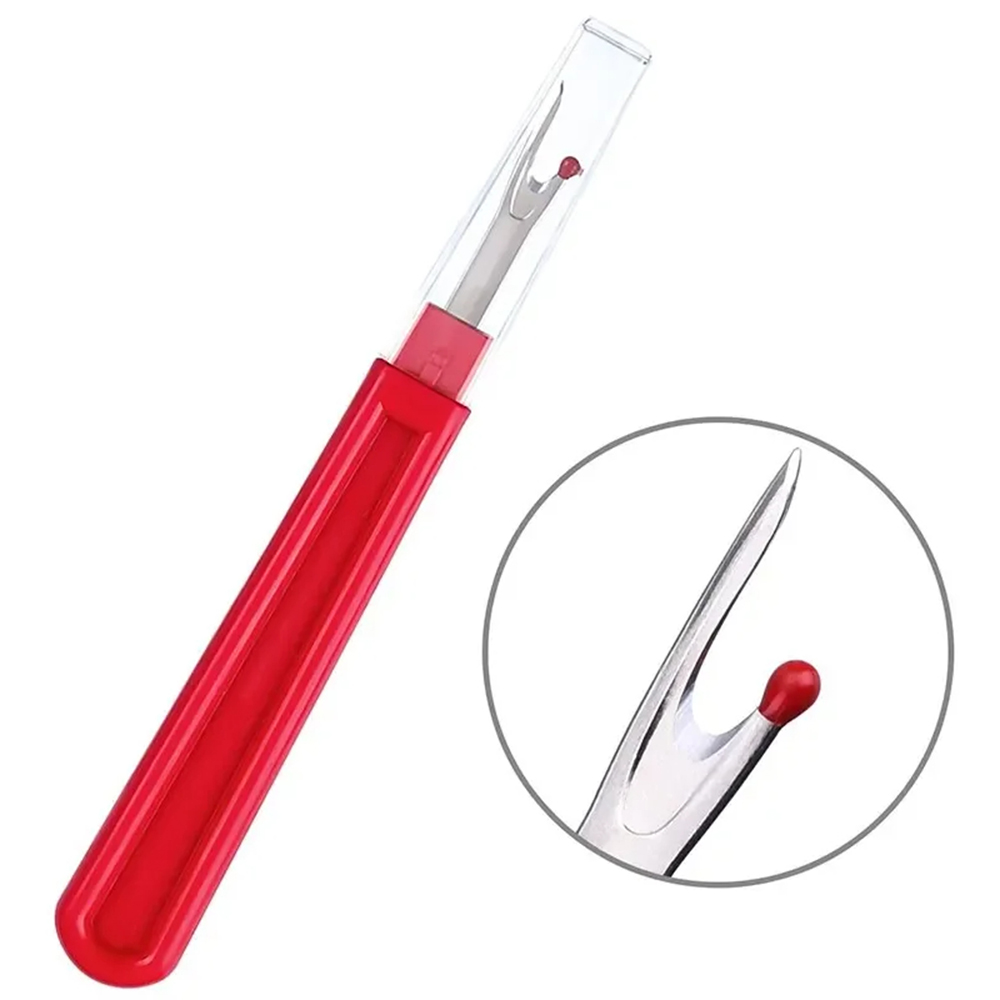 Herramienta de punto de cruz de costura Manual, mango de plástico de colores, removedor de hilo afilado, cuchillo para ojal, juego de removedor de hilo, 6 uds.